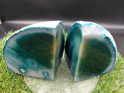 Blue Agate Bookend