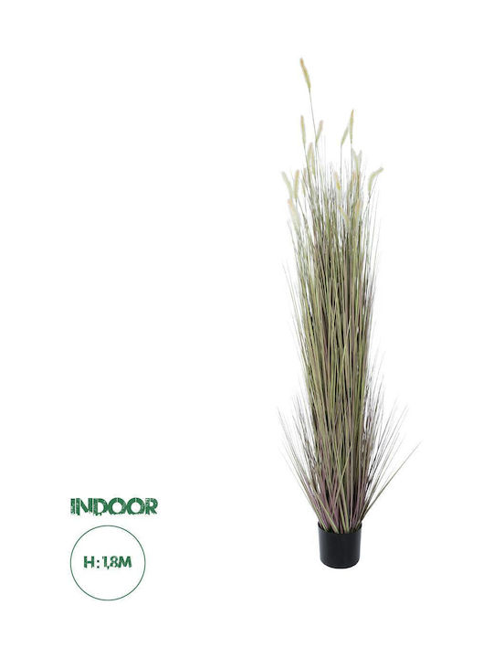 Plantă Artificială în Ghiveci Cozi de iepuraș Beige 180cm 4buc GloboStar