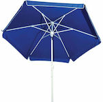 Campus Foldable Beach Umbrella Diameter 2m with UV Protection and Air Vent Blue