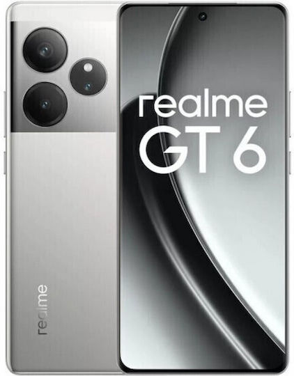 Realme GT 6 5G Dual SIM (12/256GB) Течносребърен