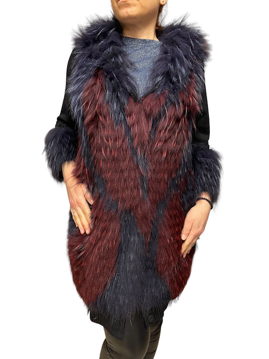 MARKOS LEATHER Women's Long Fur Black