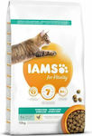 Iams for Vitality Trockenfutter ohne Gluten für sterilisierte Katzen mit Huhn 10kg