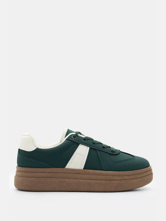 Sneakers cu talpă dublă, combinație de culori 4268931-verde