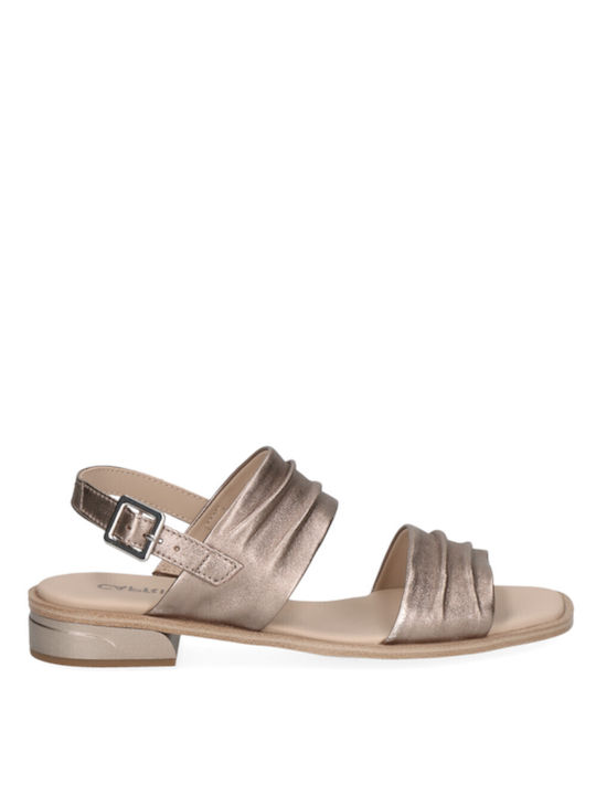 Caprice Leather Women's Sandals Brown