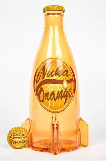 DEVplus Glas Thermosflasche Glas 330ml Orange