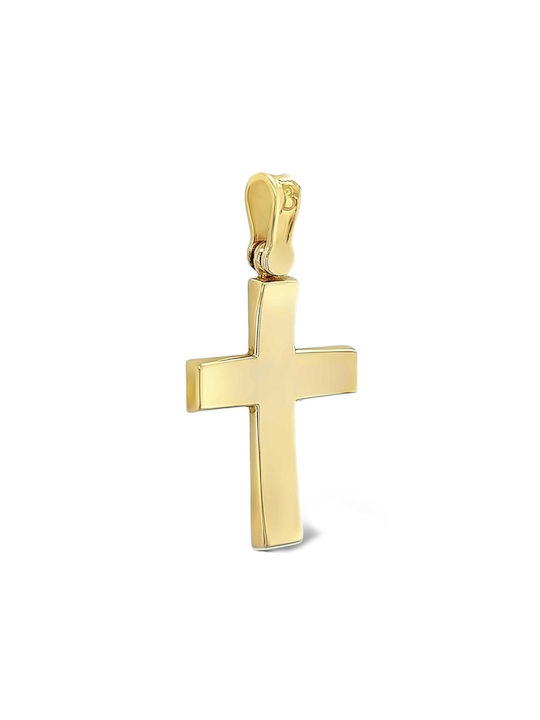 Unisex 14K Gold Cross St106995