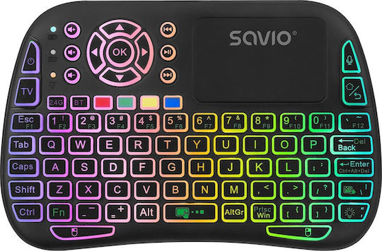 Savio KW-04 Wireless Keyboard with Touchpad English US