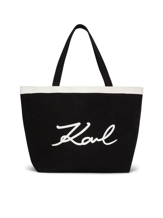 Karl Lagerfeld Signature Γυναικεία Τσάντα Shopper Ώμου
