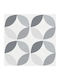 Decorative Wall Sticker Tiles Gray/White 6 Pieces 30.5x30.5cm d-c-fix