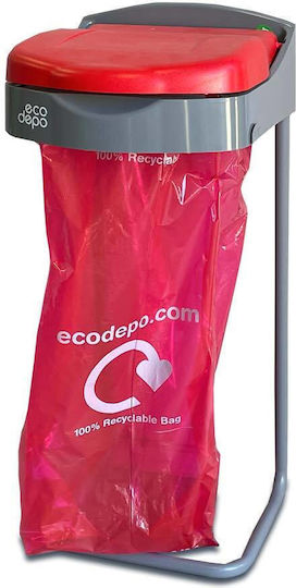Green City International Recycling Plastic Waste Bin Red