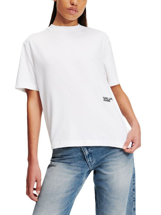 Karl Lagerfeld Γυναικείο T-shirt Λευκο- Μωβ