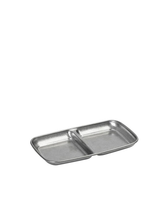 Espiel Ορντεβιέρα 2 Θέσεων Γκρι Ø15.3xY1.5cm Π15.3xΜ9xΥ1.5cm 6τμχ