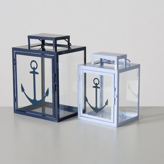 MSA Laterne Set Blau 31x31x25cm 2Stück