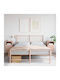 Noptiere Metalice Roz 2buc 36x39x68cm
