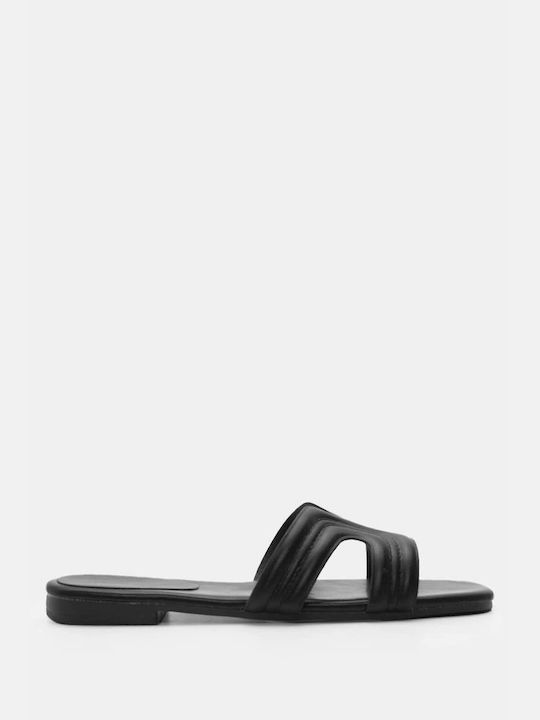 Flat Sandals with Side Cutouts 4269101-black