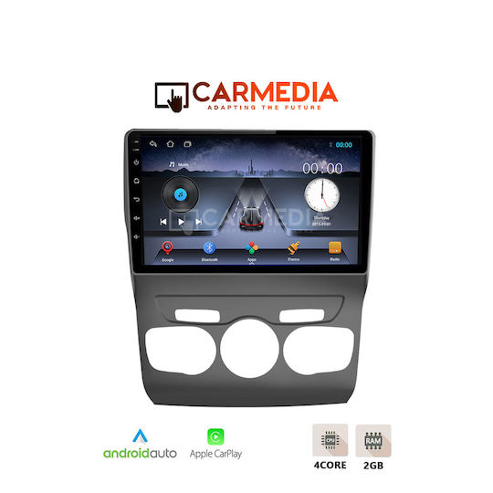 Carmedia Автомобилна Аудио Система (Блутут/USB/WiFi/GPS/Apple-Carplay/Android-Auto) с Тъчскрийн 10"