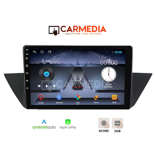 Carmedia Ηχοσύστημα Αυτοκινήτου για BMW X1 (E84) 2009-2015 (Bluetooth/USB/WiFi/GPS/Apple-Carplay/Android-Auto) με Οθόνη Αφής 10"