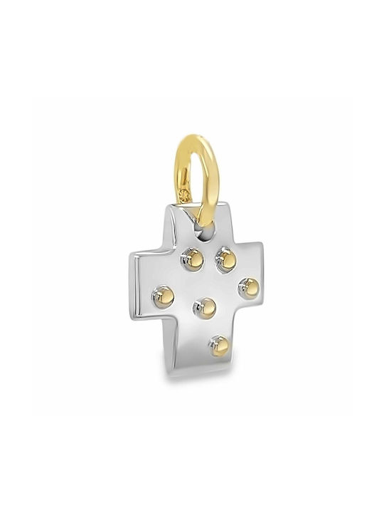 Xryseio Women's White Gold Cross 18K