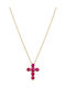 Salvatore Plata Damen Kreuz aus Silber mit Kette