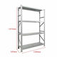 Green City International Dexion Galvanized Shelf 120x32x197.2cm with 4 Shelves Total Load Capacity 600kg