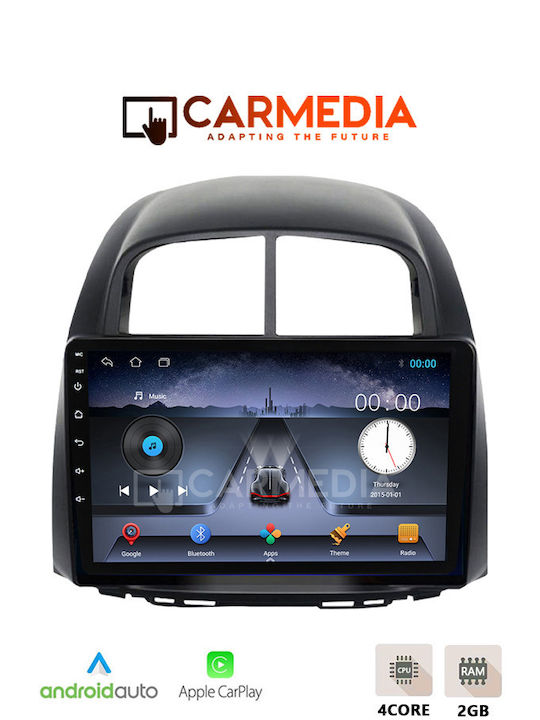 Carmedia Ηχοσύστημα Αυτοκινήτου για Daihatsu Sirion 2006-2012 (Bluetooth/USB/WiFi/GPS/Apple-Carplay/Android-Auto) με Οθόνη Αφής 10"