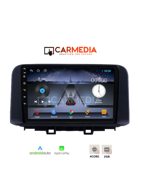 Carmedia Car Audio System for Hyundai Kona 2017+ (Bluetooth/USB/WiFi/GPS/Apple-Carplay/Android-Auto) with Touch Screen 10"