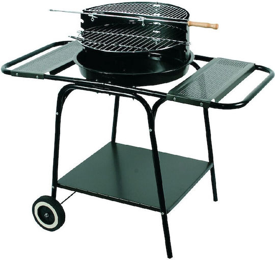 Master Grill & Party Rostfreier Stahl Holzkohlegrill mit Thermometer 46cmx46cm