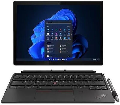 Lenovo ThinkPad X12 Detachable Gen 2 12.3" Tablet cu WiFi (32GB/1.0TB/Intel Core Ultra 7 164U/Tastatură GR/Windows 11 Pro) Negru