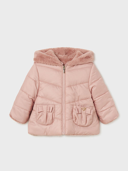 Kinder Freizeitjacke Beidseitig mit Kapuze Blush