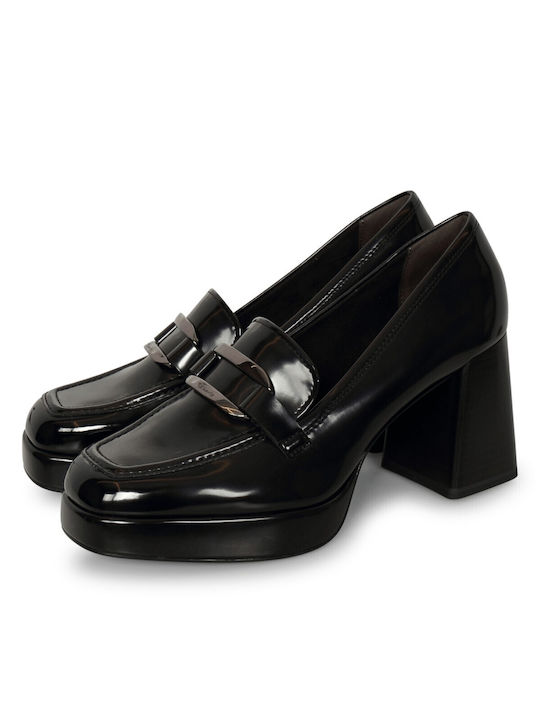 Tamaris Patent Leather Black Heels