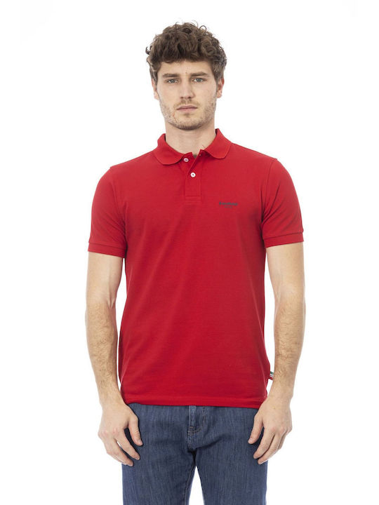 Baldinini Men's Short Sleeve Blouse Polo Red