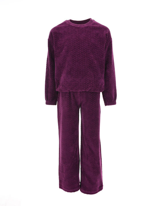 Joyce Kinder Set mit Hose Winter 2Stück Purple