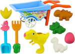 Set Toczka Sand Toys Six Molds Watering Can Dinosaurs