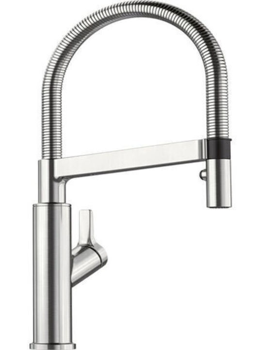 Blanco Solenta-S Kitchen Faucet Counter PVD Steel
