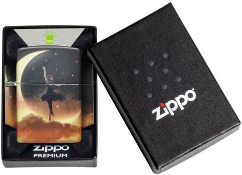 Zippo 48781 Дизайн Балерина на Луната Стомана Черен