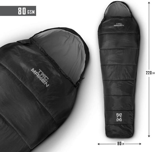 Pentagon Sleeping Bag Μονό Καλοκαιρινό Black
