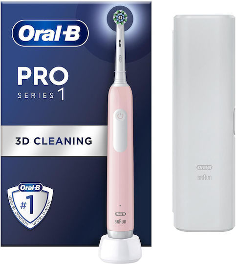 Electric Toothbrush Oral B Pro 1 Pink + Tc 6 8 6