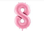 Balloon Foil Number "8" 86cm Pink