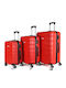 Homevero Hv-2003red Set of 3 Suitcases Red