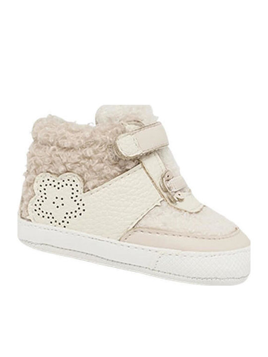 Mayoral Soft-Sole Baby Boots Beige