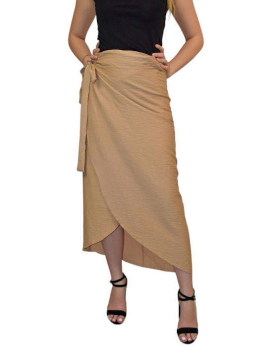 Morena Spain Fustă Maxi Plic Beige