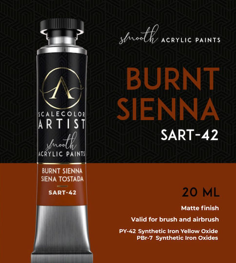 Skalenfarbe Künstlerpalette Gebrannte Siena 20ml