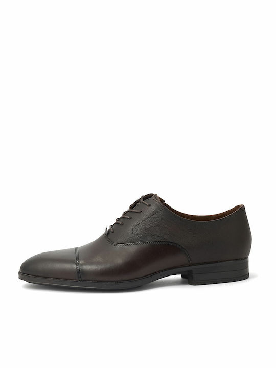 Aldo Miraylle Δερμάτινα Ανδρικά Σκαρπίνια Dark Brown