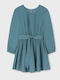 Children's Dress Long Sleeve Set with Accessories Mint