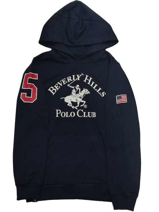 Beverly Hills Polo Club Παιδικό Φούτερ Navy Μπλε