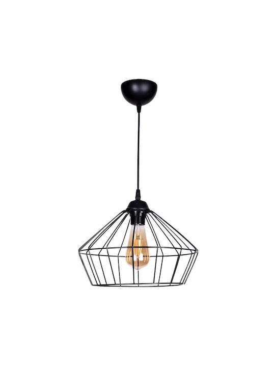 Megapap Pendant Light Single-Light for Socket E27 Black