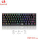 Redragon K530 Draconic Pro Wireless Gaming Mechanical Keyboard 60% with Custom Red switches and RGB lighting (English US)