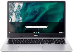 Acer Chromebook 315 CB315-4H 15.6" FHD (Celeron Dual Core-N4500/4GB/64GB Unitate flash/Chrome OS) Pure Silver (Tastatură US)