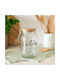General Use Glass Jar with Airtight Lid Transparent 1400ml 1 Piece