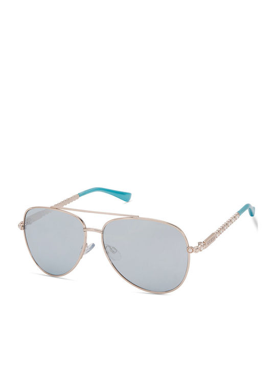 Guess Ochelari De Soare Unisex Cu Ramă Metalică Auriu Și Lentile Gri Degrade GF0356 28T